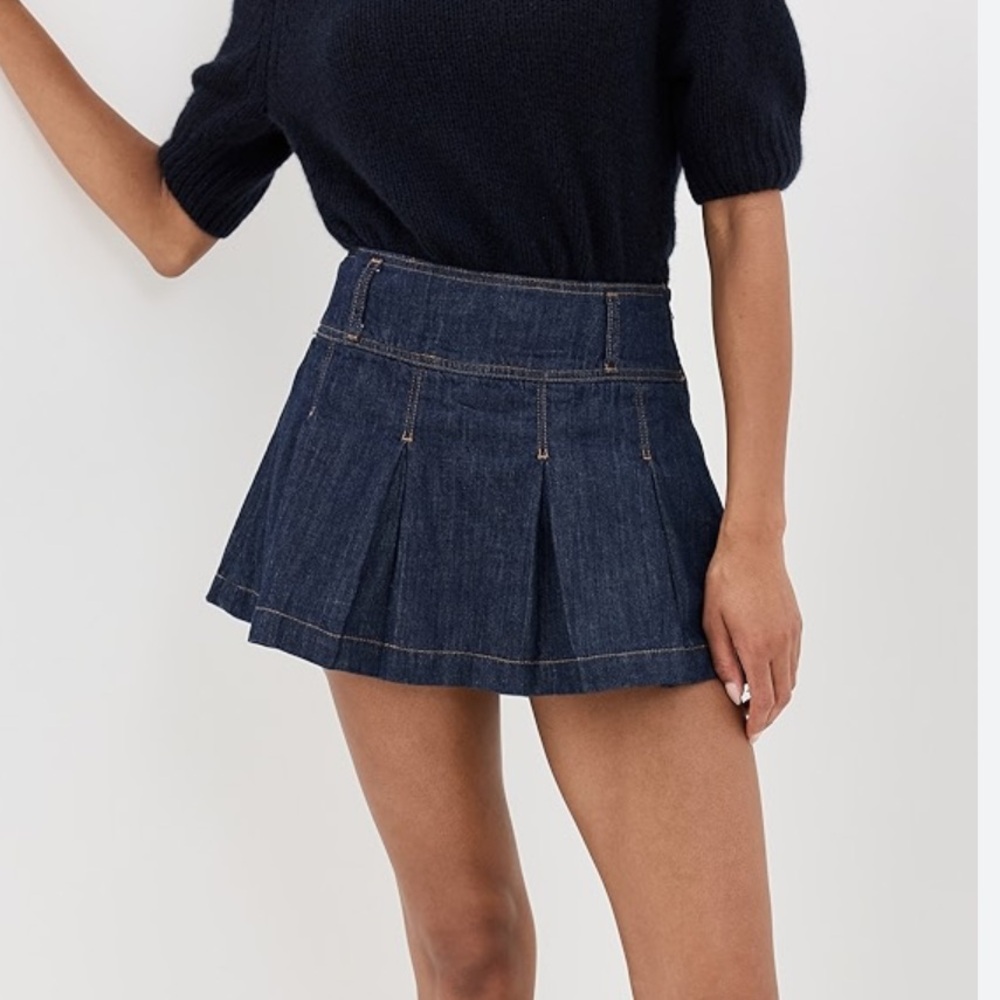 Reformation Petal Denim Mini Skort